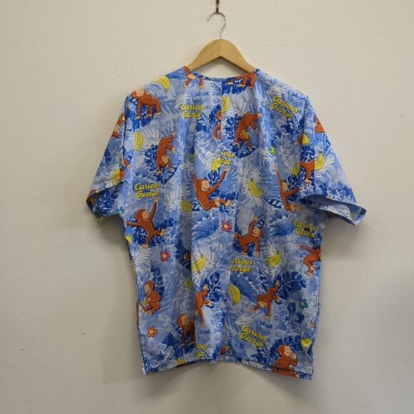 Curious George Adventures Blue Scrub Top - Picture 4 of 4